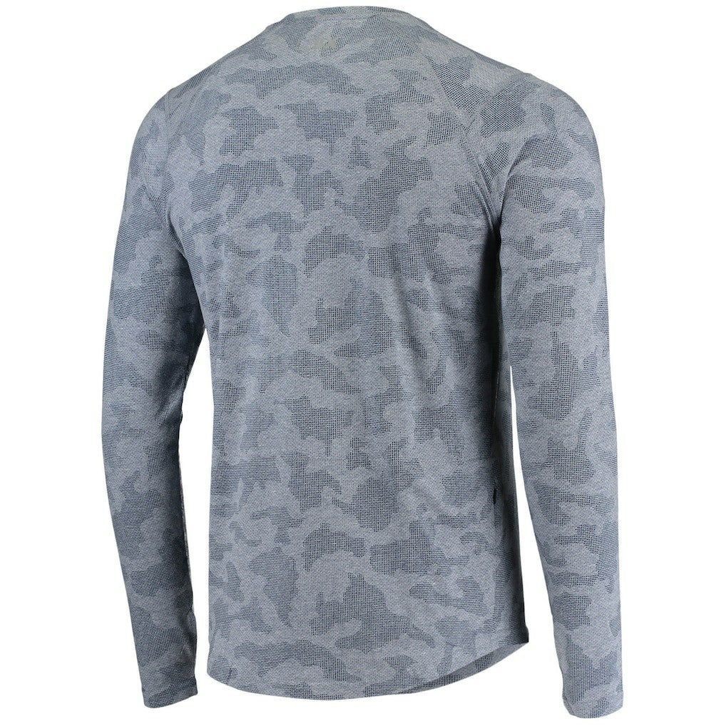 New England Patriots MSX by Michael Strahan Camo Performance Long Sleeve T-Shirt - Navy - NFL