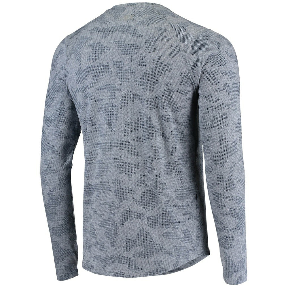 New England Patriots MSX by Michael Strahan Camo Performance Long Sleeve T-Shirt - Navy - NFL