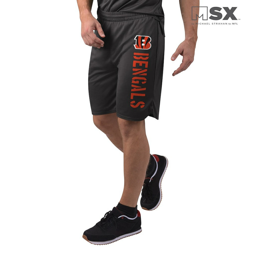 Cincinnati Bengals MSX by Michael Strahan Training Shorts - Black - NFL