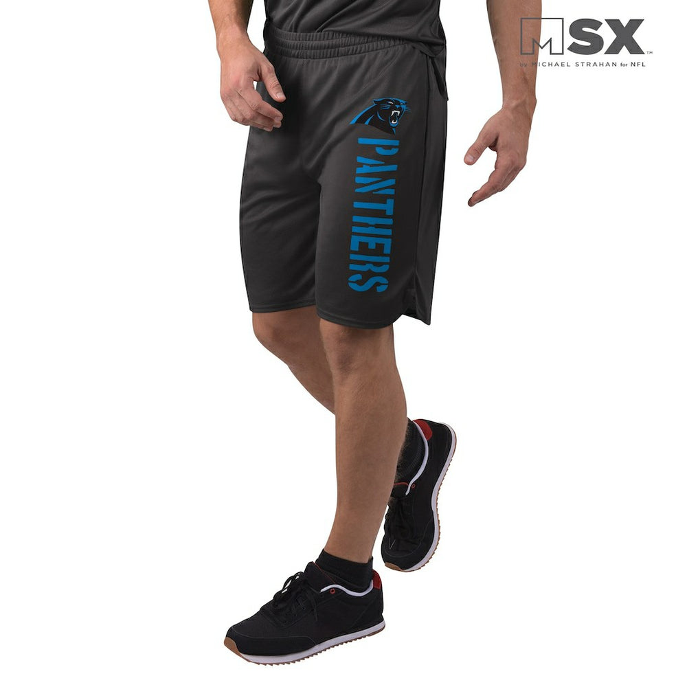 Carolina Panthers MSX by Michael Strahan Training Shorts - Black - NFL