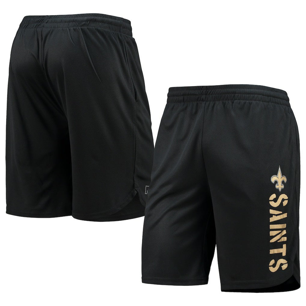 New Orleans Saints MSX by Michael Strahan Training Shorts - Black - NFL
