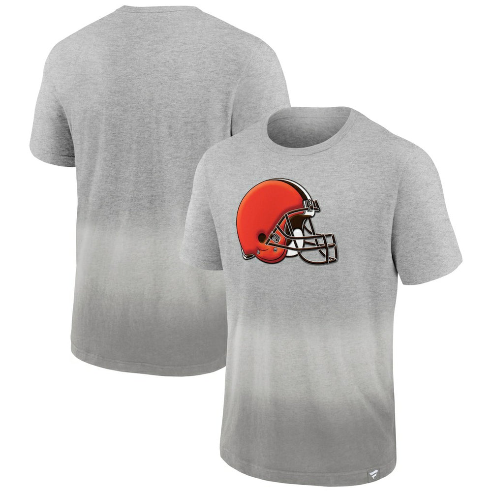 Cleveland Browns Team Ombre T-Shirt - Heathered Gray/Gray - Fanatics