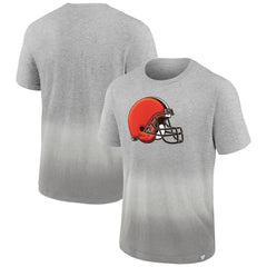 Cleveland Browns Team Ombre T-Shirt - Heathered Gray/Gray - Fanatics