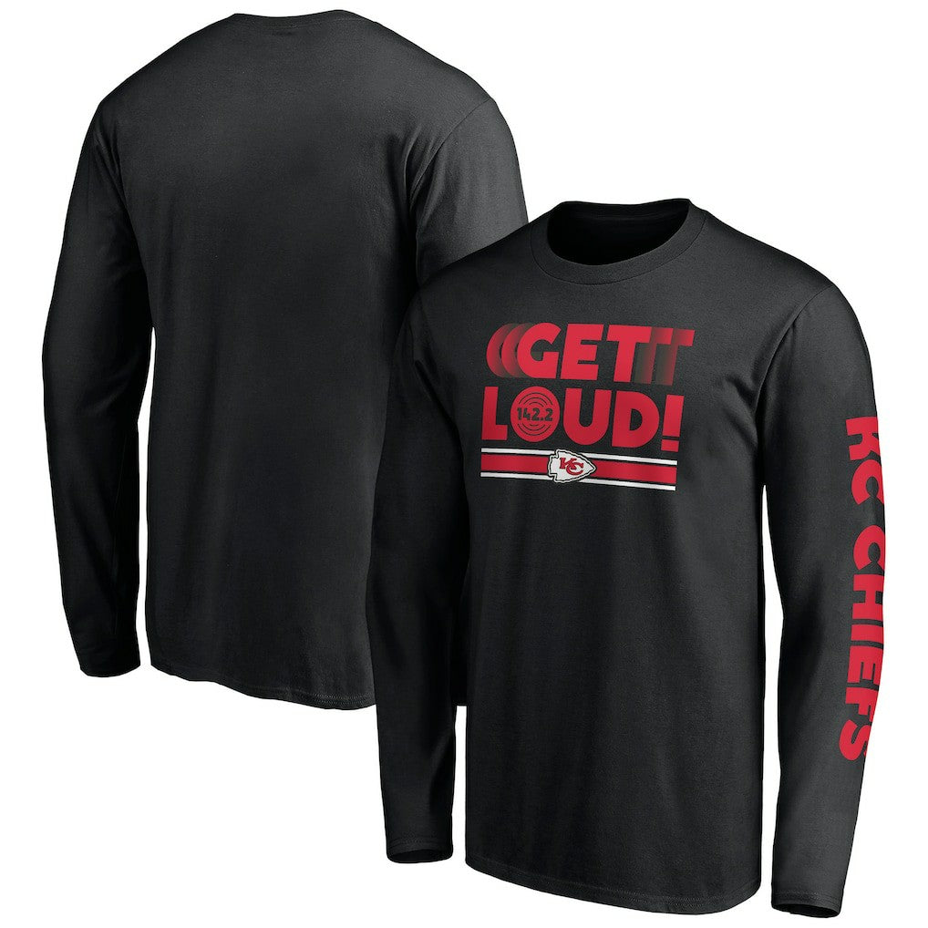 Kansas City Chiefs Hometown Collection Facemask Long Sleeve T-Shirt - Black - Fanatics