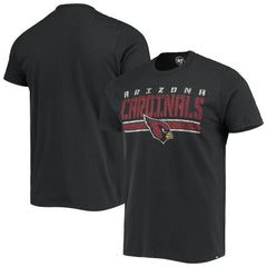 Arizona Cardinals '47 Team Stripe T-Shirt - Black - 47 brand