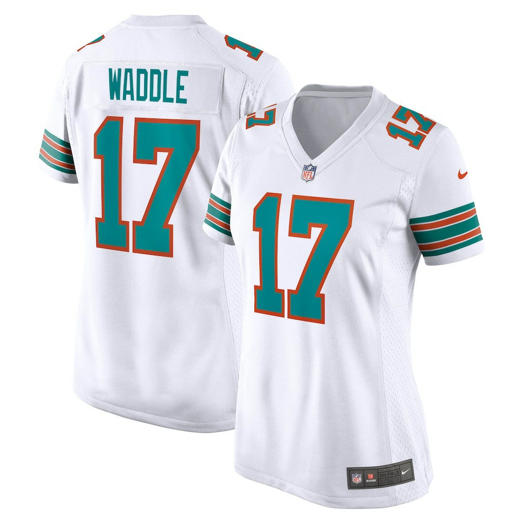Jaylen Waddle Miami Dolphins Women's Game Jersey - White - Nike