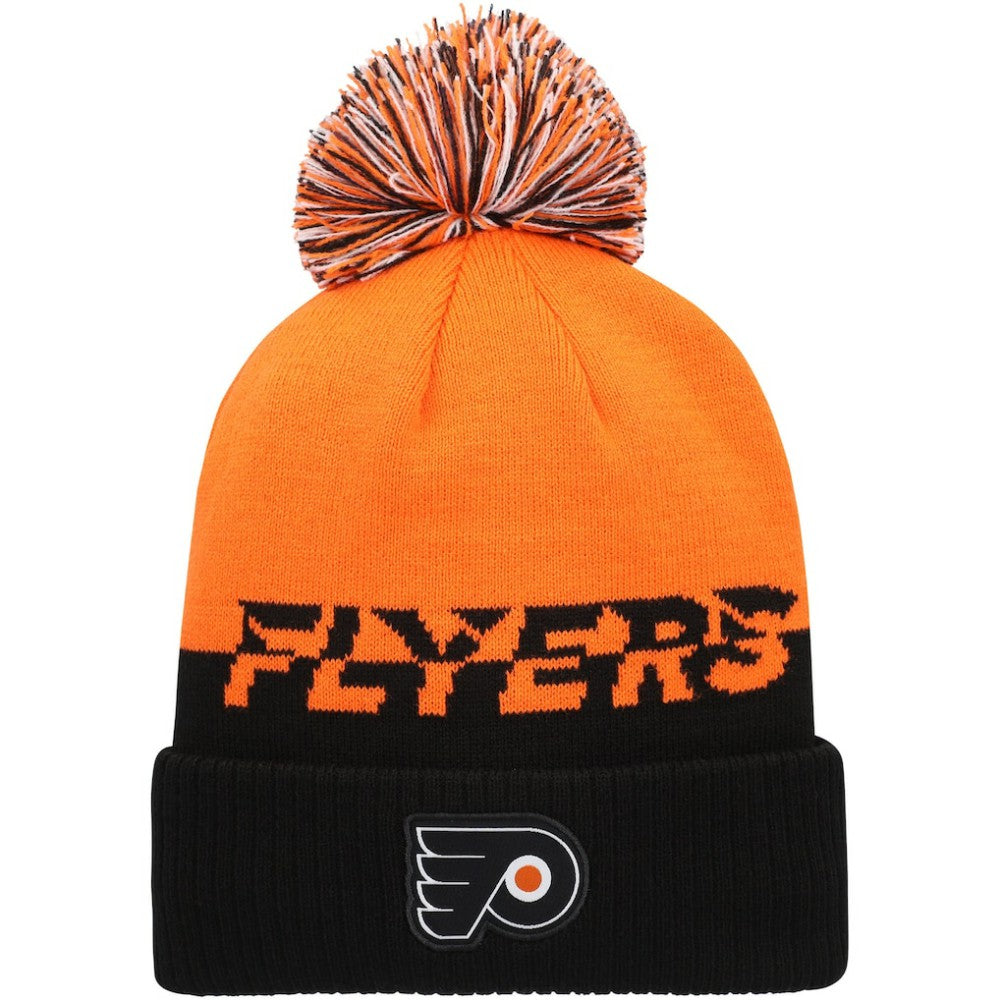 Philadelphia Flyers adidas COLD.RDY Cuffed Knit Hat with Pom - Orange/Black | Adidas on sale