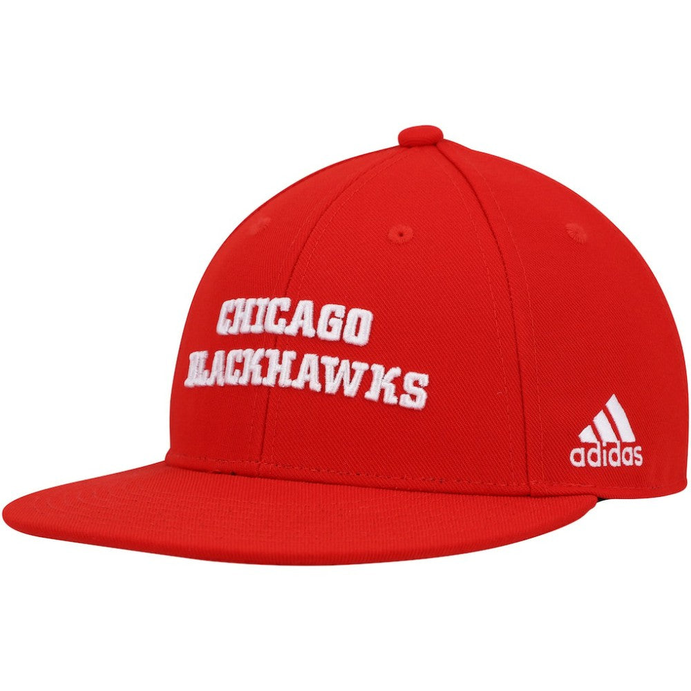 Chicago Blackhawks adidas Snapback Hat - Red | Adidas Clearance