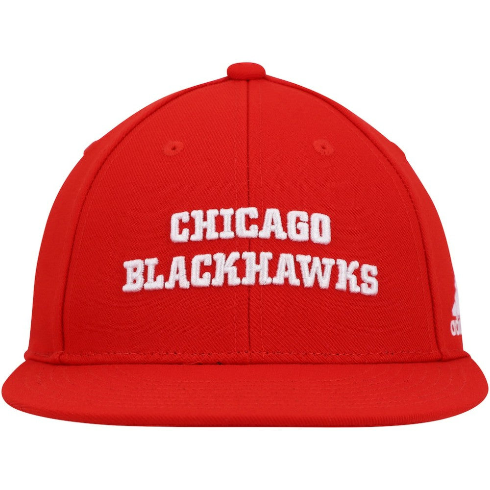 Chicago Blackhawks adidas Snapback Hat - Red | Adidas Clearance