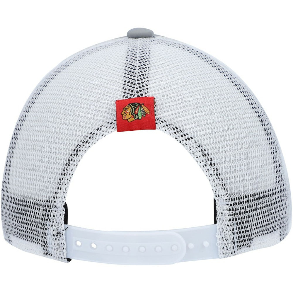 Chicago Blackhawks adidas Women's Foam Trucker Snapback Hat - Gray/White | Adidas discount