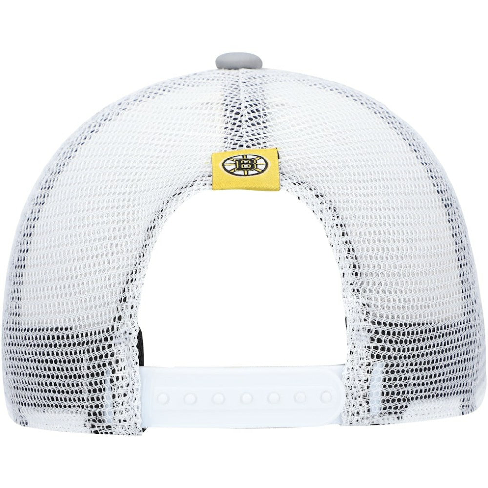 Boston Bruins adidas Women's Foam Trucker Snapback Hat - Gray/White | Adidas sale