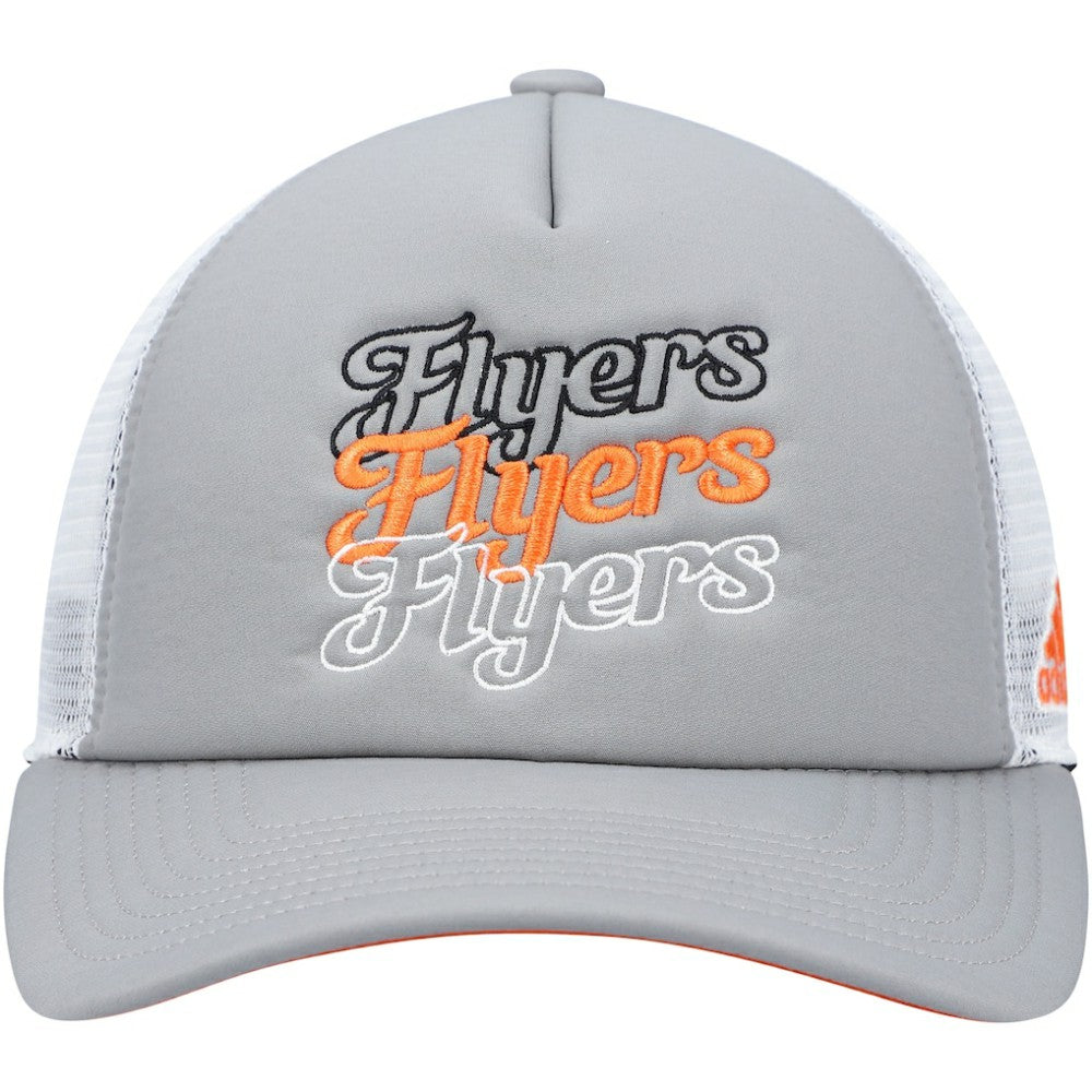 Philadelphia Flyers adidas Women's Foam Trucker Snapback Hat - Gray/White | Adidas Lifestyle