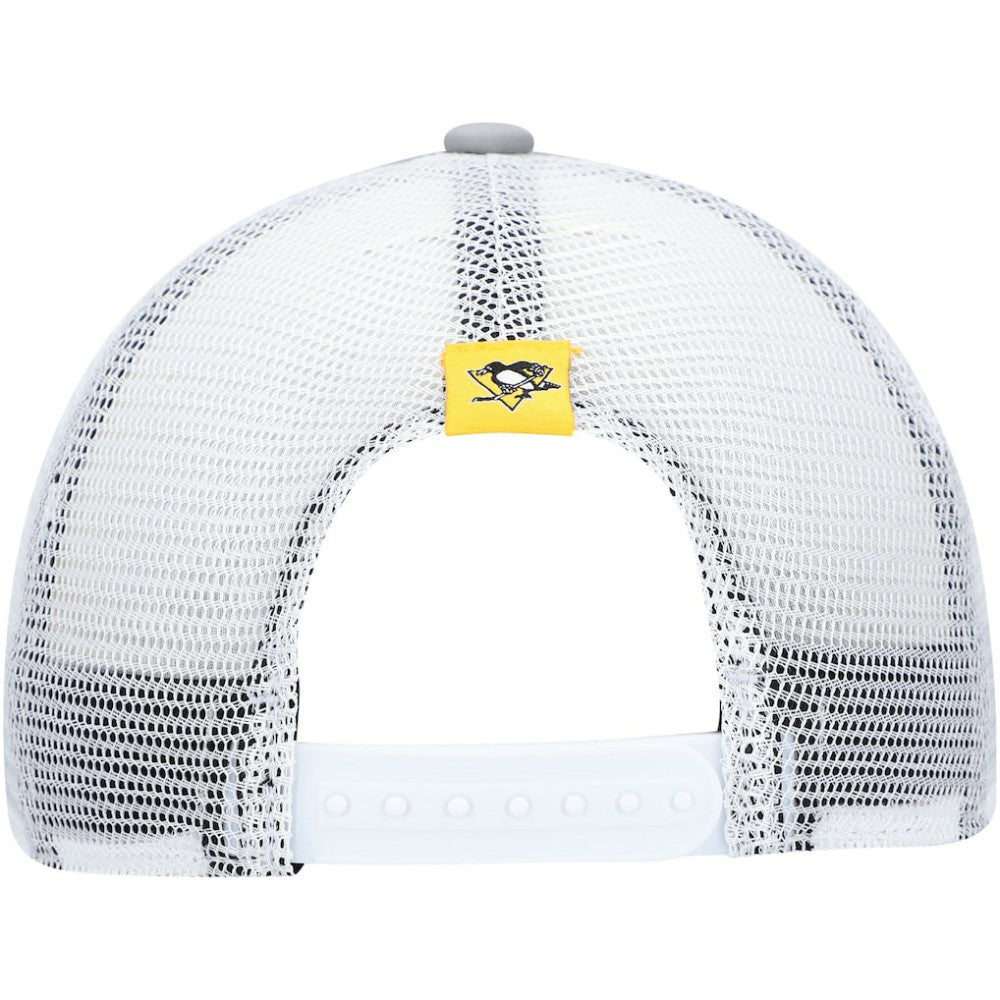 Pittsburgh Penguins adidas Women's Foam Trucker Snapback Hat - Gray/White | Adidas near me
