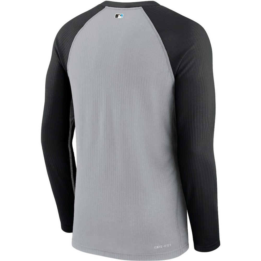 Miami Marlins Nike Game Authentic Collection Performance Raglan Long Sleeve T-Shirt for sale