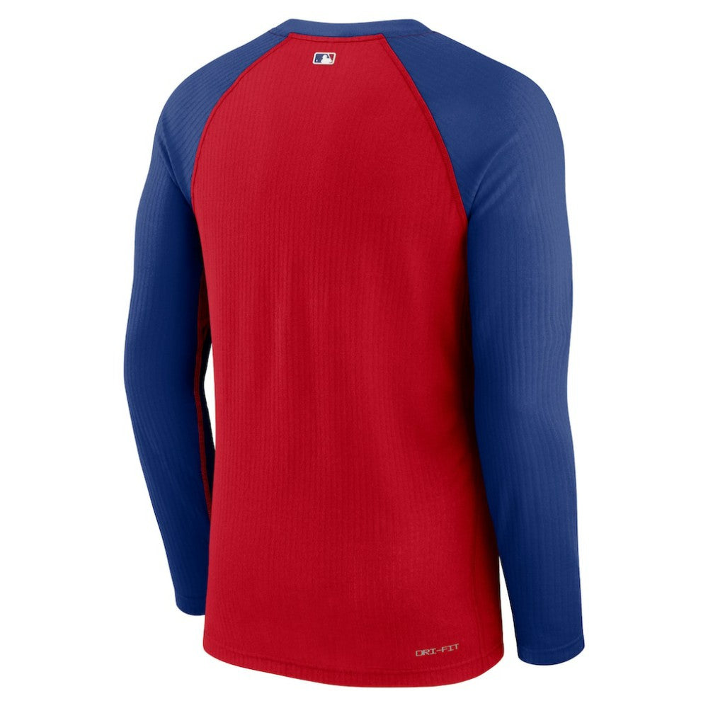 Chicago Cubs Nike Game Authentic Collection Performance Raglan Long Sleeve T-Shirt Near Me