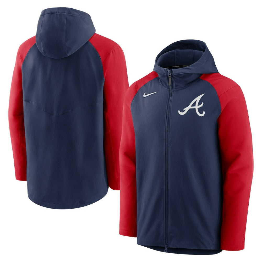 Atlanta Braves Nike Authentic Collection Performance Raglan Full-Zip Hoodie Sale