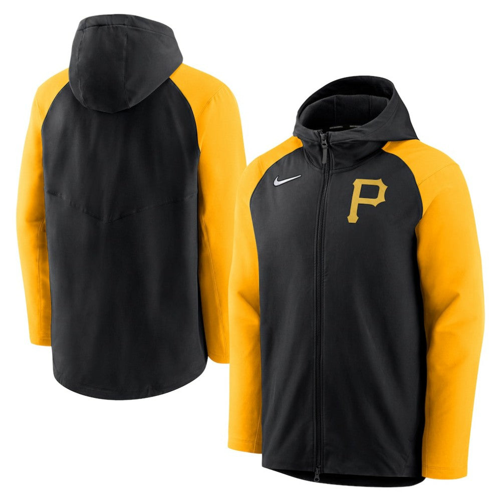 Pittsburgh Pirates Nike Authentic Collection Performance Raglan Full-Zip Hoodie Discount