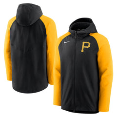 Pittsburgh Pirates Nike Authentic Collection Performance Raglan Full-Zip Hoodie Discount