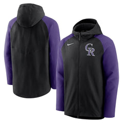 Colorado Rockies Nike Authentic Collection Performance Raglan Full-Zip Hoodie Discount