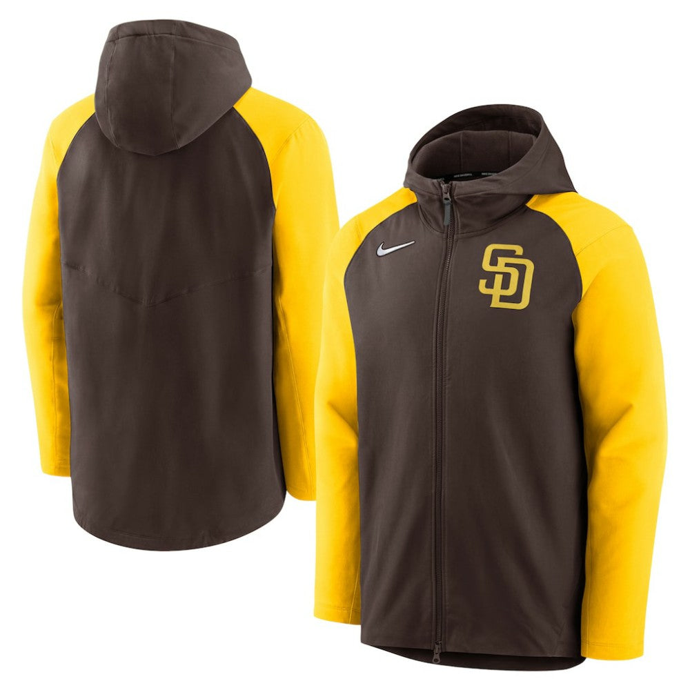 San Diego Padres Nike Authentic Collection Performance Raglan Full-Zip Hoodie for sale