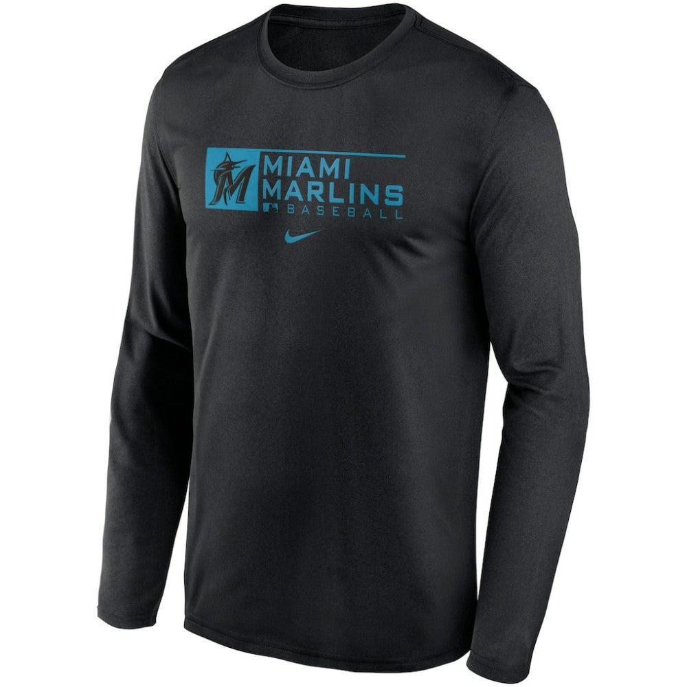 Miami Marlins Nike Authentic Collection Performance Long Sleeve T-Shirt Online