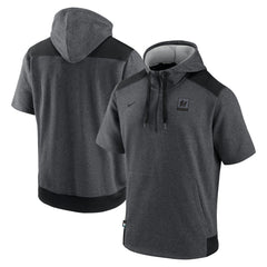 Miami Marlins Nike Authentic Collection Dry Flux Performance Quarter-Zip Short Sleeve Hoodie Discount