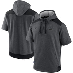 Milwaukee Brewers Nike Authentic Collection Dry Flux Performance Quarter-Zip Short Sleeve Hoodie Online