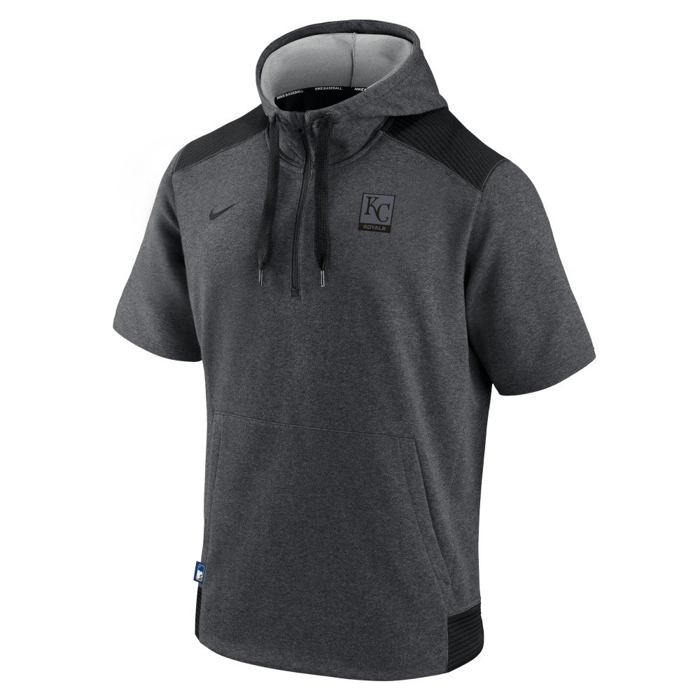 Kansas City Royals Nike Authentic Collection Dry Flux Performance Quarter-Zip Short Sleeve Hoodie Sale
