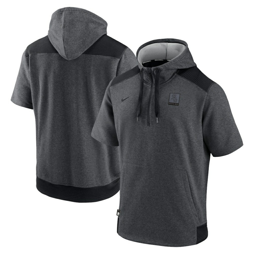 Chicago White Sox Nike Authentic Collection Dry Flux Performance Quarter-Zip Short Sleeve Hoodie Online