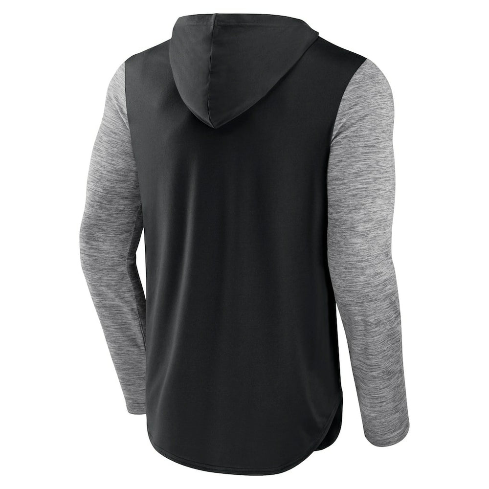 Fanatics Brooklyn Nets Deep Rotation Performance Pullover Hoodie Black/Heathered Charcoal