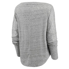 Fanatics Los Angeles Lakers Women's Nostalgia Off-The-Shoulder Long Sleeve T-Shirt Heathered Gray