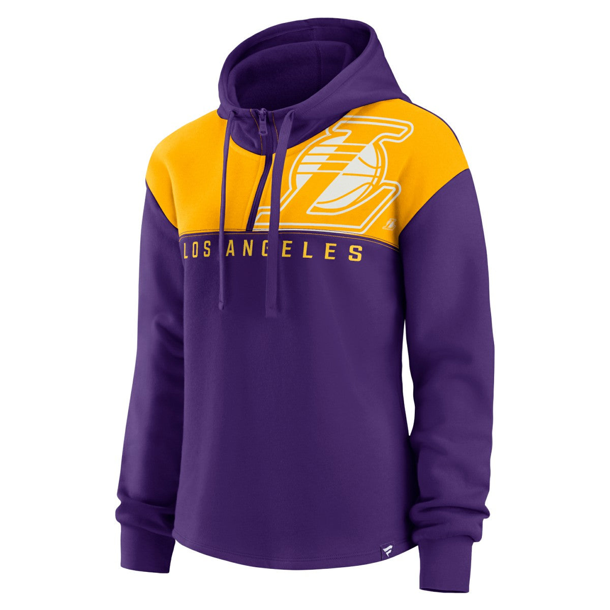 Fanatics Los Angeles Lakers Women's Overslide Quarter-Zip Fleece Hoodie Purple