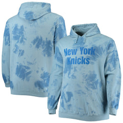 Fanatics New York Knicks Big & Tall Wordmark Cloud Dye Pullover Hoodie Blue