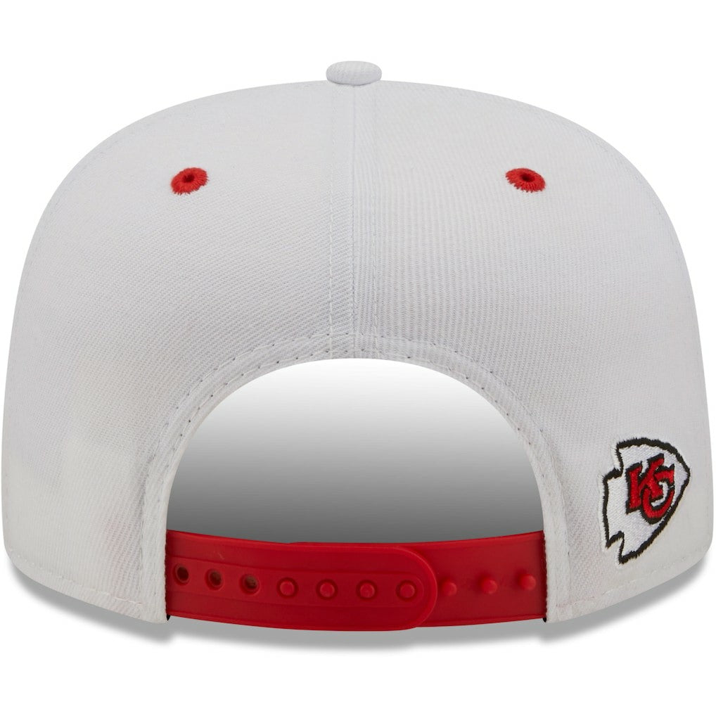 Kansas City Chiefs New Era Sparky Original 9FIFTY Snapback Hat - White/Red - NFL