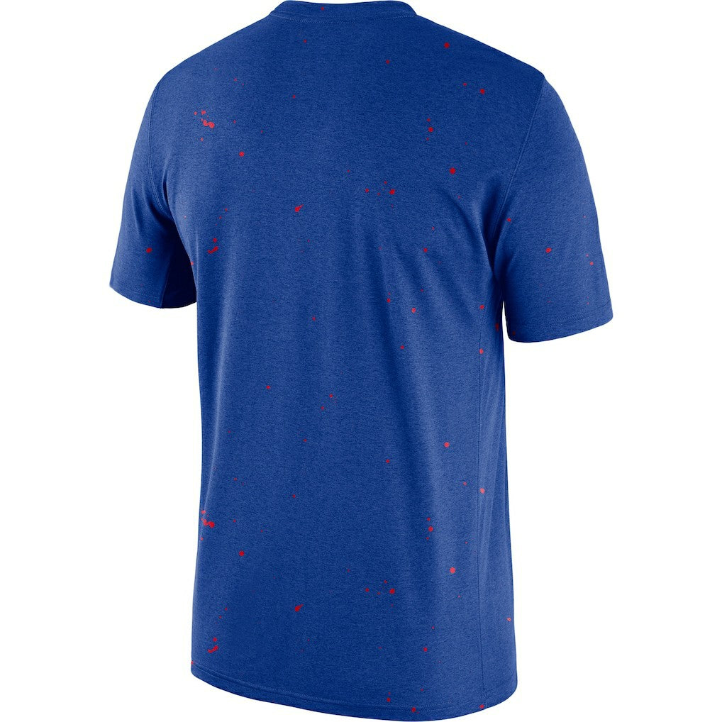 Nike Philadelphia 76ers Courtside Splatter T-Shirt Royal
