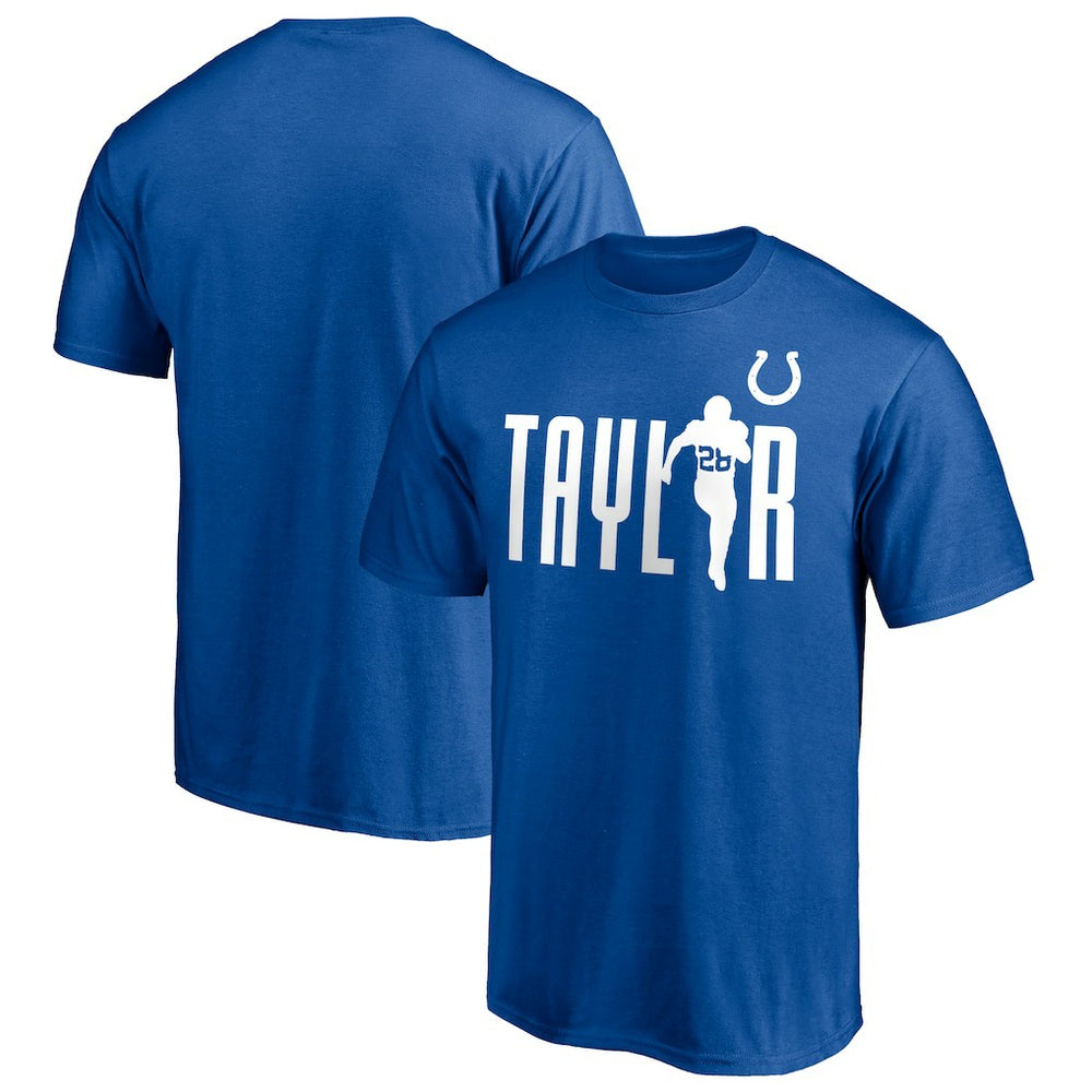 Jonathan Taylor Indianapolis Colts Checkdown T-Shirt - Royal - NFL