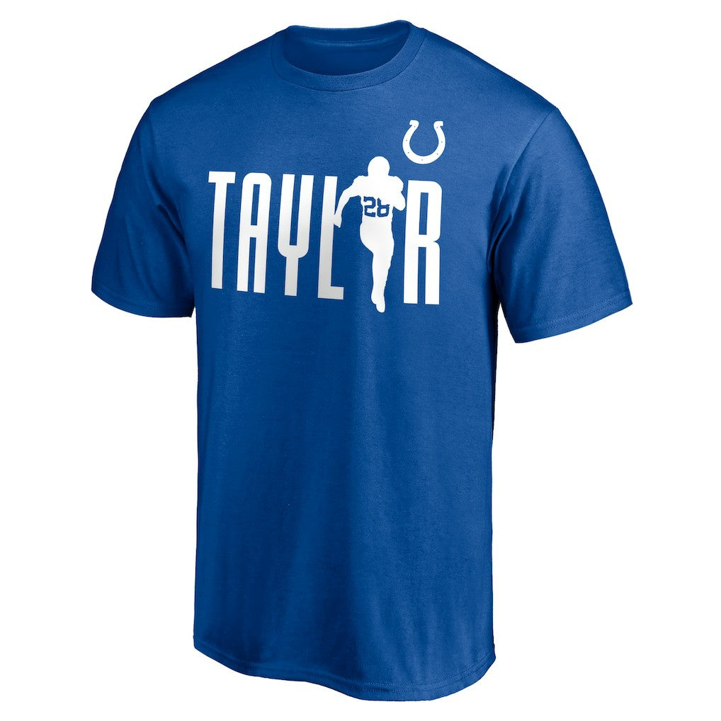 Jonathan Taylor Indianapolis Colts Checkdown T-Shirt - Royal - NFL