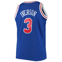 Mitchell & Ness Allen Iverson Philadelphia 76ers 1996/97 Big & Tall Hardwood Classics Swingman Jersey Royal
