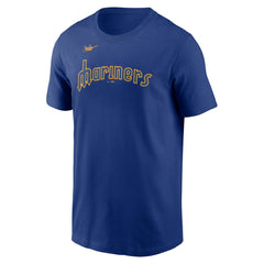 Seattle Mariners Nike Cooperstown Collection Wordmark T-Shirt Online