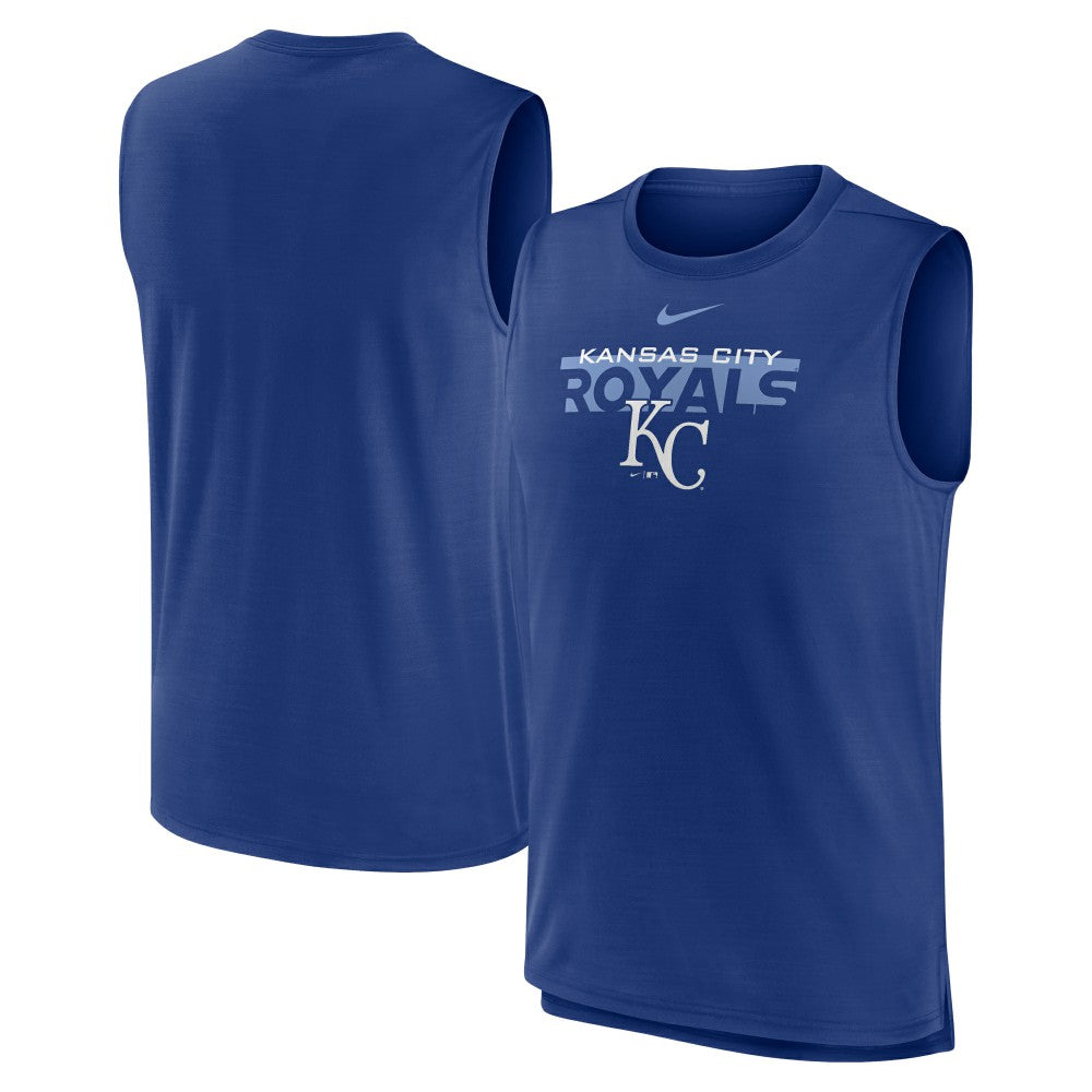 Kansas City Royals Nike Knockout Stack Exceed Performance Muscle Tank Top -Royal Discount