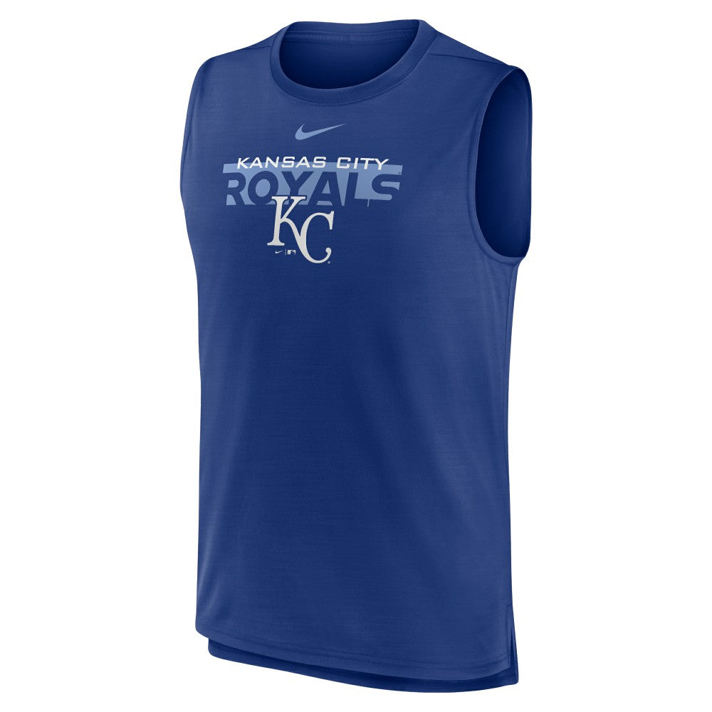 Kansas City Royals Nike Knockout Stack Exceed Performance Muscle Tank Top -Royal Discount