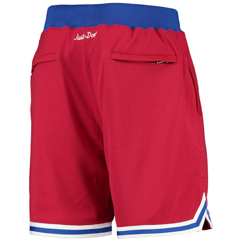New England Patriots Just Don Gold Rush Shorts - Red - Mitchell & Ness