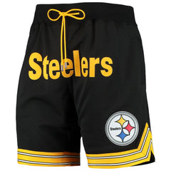 Pittsburgh Steelers Just Don Gold Rush Shorts - Black - Mitchell & Ness