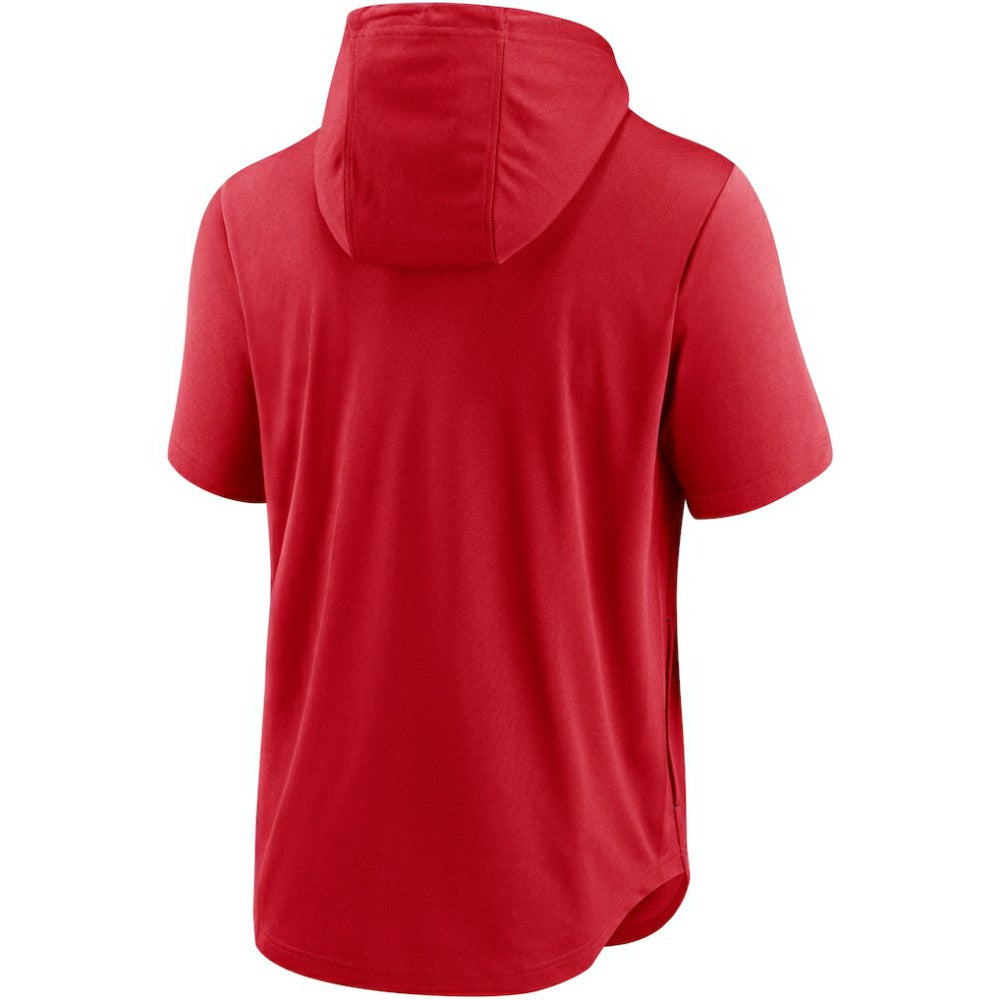 Washington Nationals Nike Lockup Performance Short Sleeve Lightweight Hooded Top Near Me