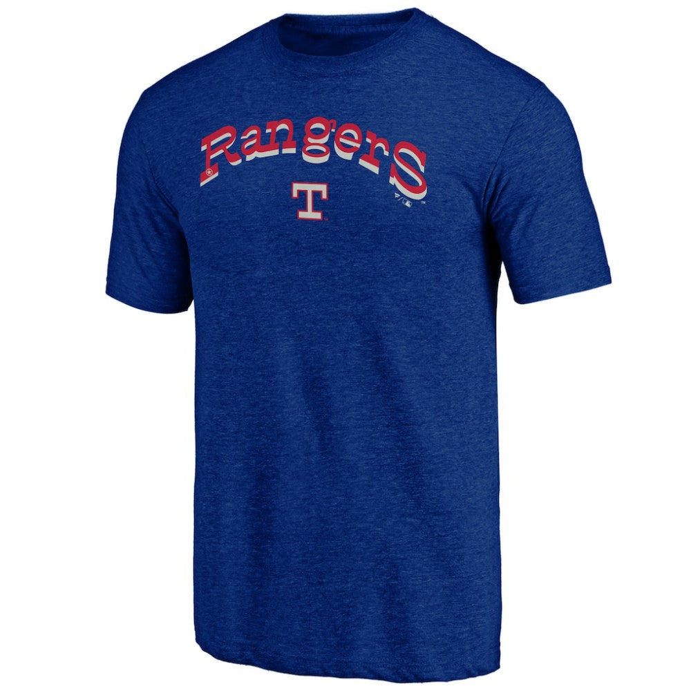 Texas Rangers Fanatics Cooperstown Collection Series Sweep Tri-Blend T-Shirt Outlet