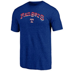 Texas Rangers Fanatics Cooperstown Collection Series Sweep Tri-Blend T-Shirt Outlet