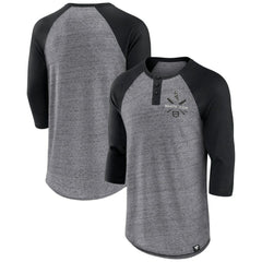 Chicago White Sox Fanatics Iconic Above Heat Speckled Raglan Henley 3/4 Sleeve T-Shirt Outlet