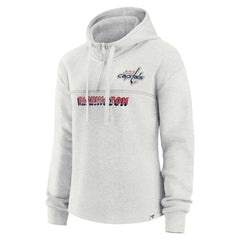 Washington Capitals Fanatics Women's True Classics Legacy Quarter-Zip Hoodie - Ash | Fanatics online