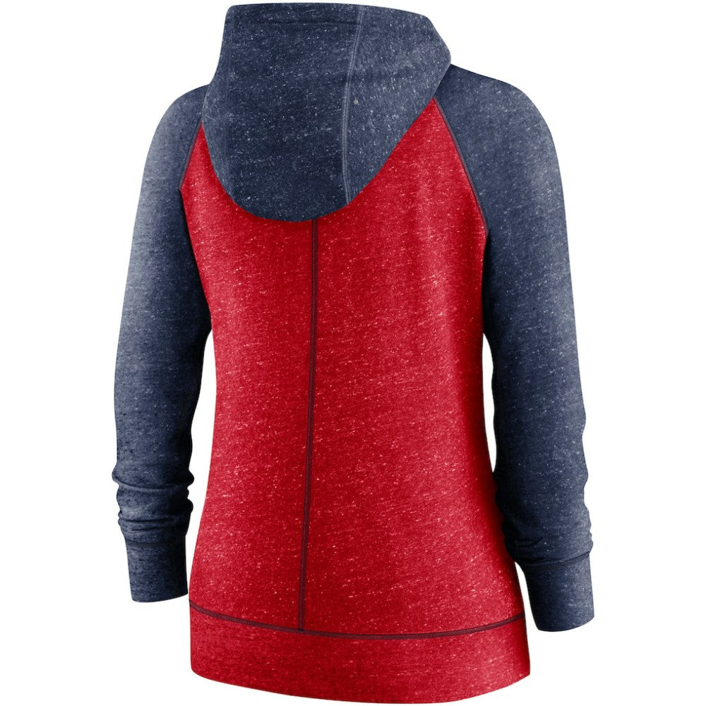 St. Louis Cardinals Nike Women's Split Wordmark Gym Vintage Raglan Lightweight Full-Zip Hoodie for sale