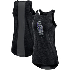 Colorado Rockies Nike Women's Logo Fade High Neck Performance Tank Top Near Me